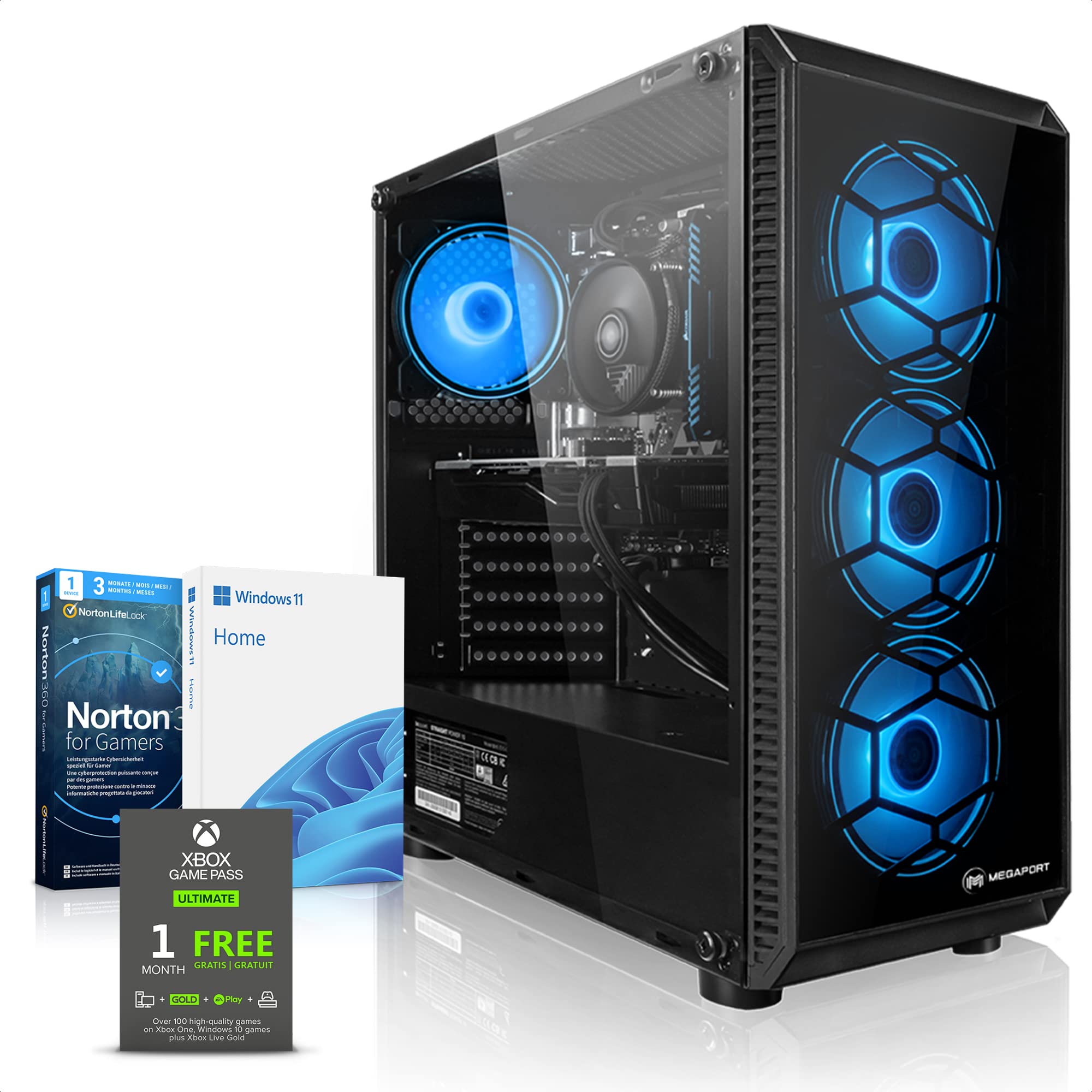 Megaport PC Gaming Ordenador Gaming PC AMD Ryzen 5 5600 6 x 4.40